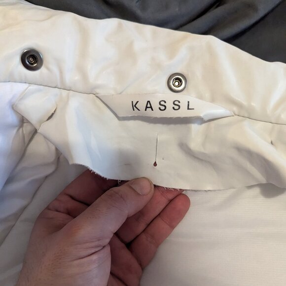 KASSL EDITIONS - Oversized unisex off white puffer coat - Sz M - Picture 13 of 15